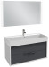 Тумба под раковину Jacob Delafon Vivienne 100 EB1585-N18-S40 подвесная Белая Серая Тумба под раковину Jacob Delafon Vivienne 100 EB1585-N18-S40 подвесная Белая Серая