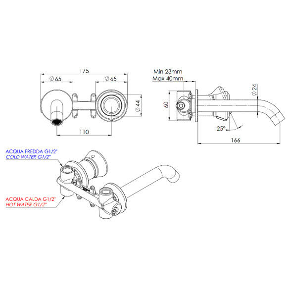 Смеситель для раковины Remer Element ET15PNO Черный матовый Смеситель для раковины Remer Element ET15PNO Черный матовый