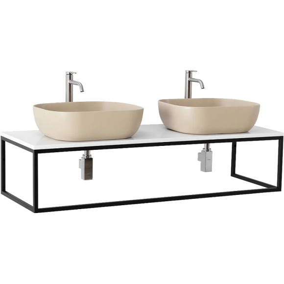 Консоль под раковину BelBagno Etna-Kraft 140 EK-140-ST подвесная Черная матовая Консоль под раковину BelBagno Etna-Kraft 140 EK-140-ST подвесная Черная матовая