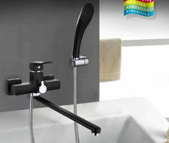 Смеситель для ванны Gappo G50 G2250 универсальный Черный матовый