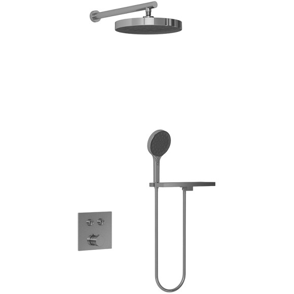 Душевая система Vincea Inspire VSFW-4I212RGM Вороненая сталь