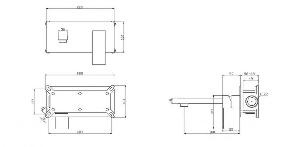 Смеситель для раковины BelBagno Romano ROM-BLM-CRM Хром