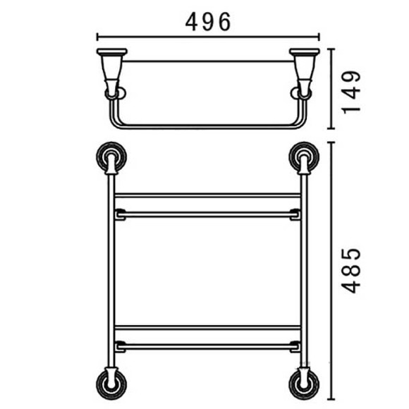Стеклянная полка Art&Max Bianchi AM-3684AW-Do Золото Стеклянная полка Art&Max Bianchi AM-3684AW-Do Золото