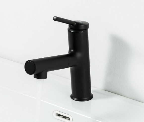 Смеситель для раковины Gappo G1052-76 Черный матовый