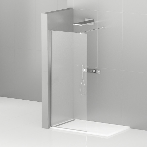 Душевая перегородка Cezares Liberta 130 LIBERTA-L-1-130-C-Cr профиль Хром стекло прозрачное