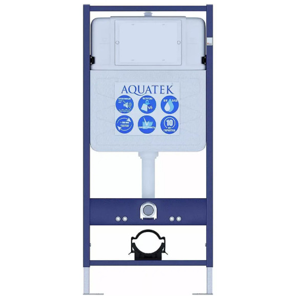 Комплект унитаза с инсталляцией Aquatek SET AQUATEK ВЕГА cmp с сиденьем Микролифт