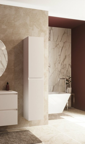 Шкаф пенал Эстет Malta 35 R ФР-00007062 подвесной Белый