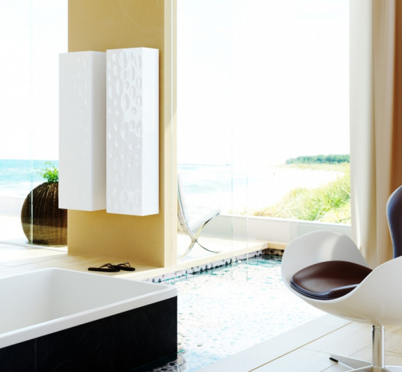 Шкаф пенал Clarberg Dune 35 DUN0535 подвесной Белый