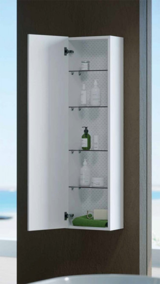 Шкаф пенал Clarberg Dune 35 DUN0535 подвесной Белый