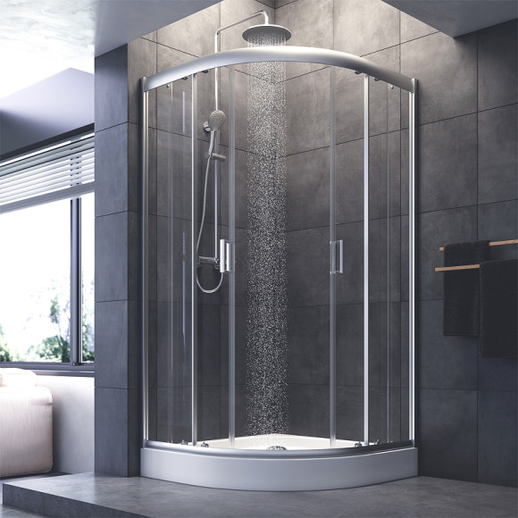 Душевой уголок AM.PM Gem W90G-401-100WT Профиль матовый хром, стекло прозрачное Душевой уголок AM.PM Gem W90G-401-100WT Профиль матовый хром, стекло прозрачное