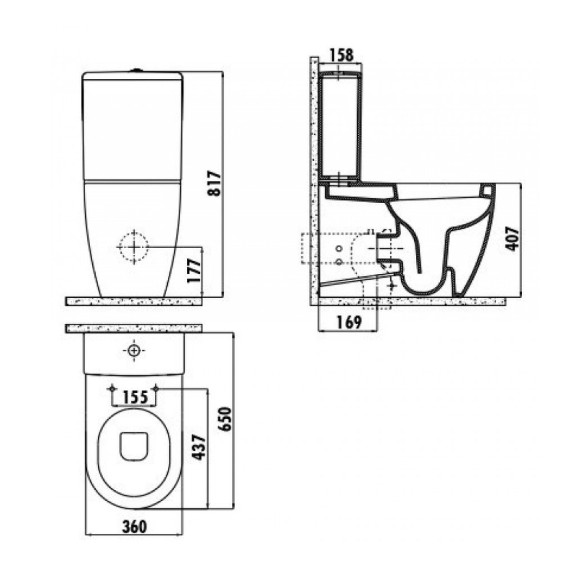 Унитаз биде Creavit Free FE360-00CB00E-0000 Белый без бачка и сиденья Унитаз биде Creavit Free FE360-00CB00E-0000 Белый без бачка и сиденья