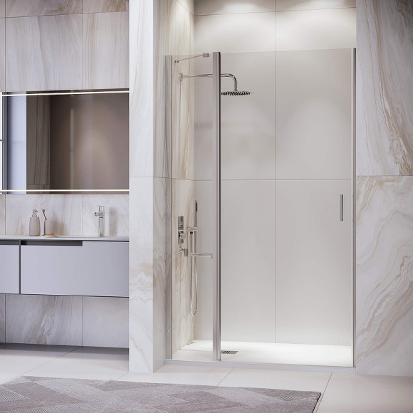 Душевая дверь RGW Leipzig LE-004 100 351200410-11 профиль Хром стекло прозрачное Душевая дверь RGW Leipzig LE-004 100 351200410-11 профиль Хром стекло прозрачное