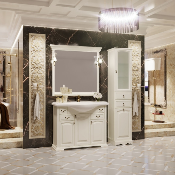 Тумба под раковину Opadiris Риспекто 105 Z0000006705 Слоновая кость ручки Бронза Тумба под раковину Opadiris Риспекто 105 Z0000006705 Слоновая кость ручки Бронза