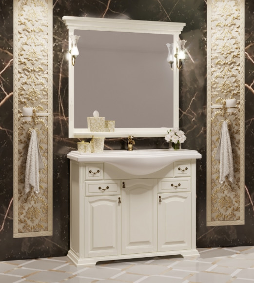 Тумба под раковину Opadiris Риспекто 105 Z0000006705 Слоновая кость ручки Бронза Тумба под раковину Opadiris Риспекто 105 Z0000006705 Слоновая кость ручки Бронза