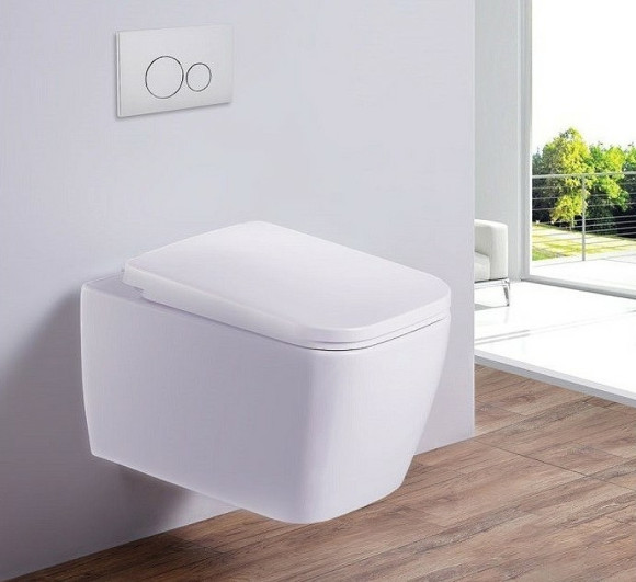 Унитаз Esbano Tiron-C ESUPTIROCW подвесной Белый глянцевый с сиденьем Микролифт