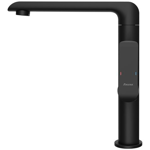 Смеситель для раковины Ravak Flat FL 016.20 X070174 Черный матовый Смеситель для раковины Ravak Flat FL 016.20 X070174 Черный матовый