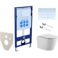 Комплект унитаза с инсталляцией Aquatek Set Aquatek Вега-1905-013 KK-1 с сиденьем Микролифт и Белой клавишей смыва Комплект унитаза с инсталляцией Aquatek Set Aquatek Вега-1905-013 KK-1 с сиденьем Микролифт и Белой клавишей смыва