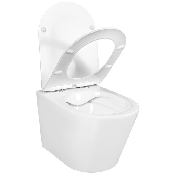 Комплект унитаза с инсталляцией Aquatek Set Aquatek Вега-1905-013 KK-1 с сиденьем Микролифт и Белой клавишей смыва