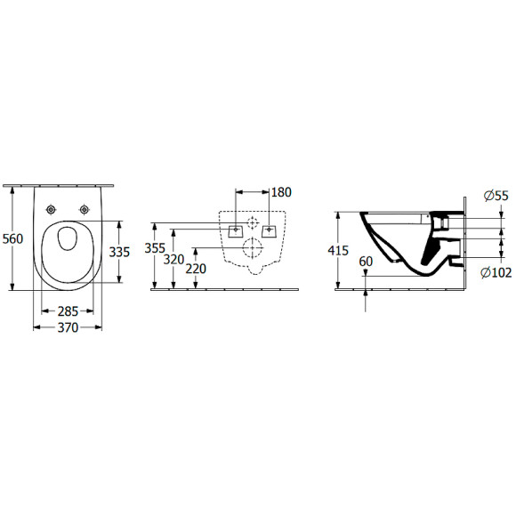 Унитаз Villeroy&Boch Subway 3.0 4670TSR1 подвесной с сиденьем Микролифт Унитаз Villeroy&Boch Subway 3.0 4670TSR1 подвесной с сиденьем Микролифт