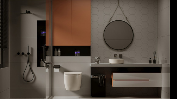 Унитаз Abber Bequem AC1101MBE подвесной Бежевый матовый с сиденьем Микролифт Унитаз Abber Bequem AC1101MBE подвесной Бежевый матовый с сиденьем Микролифт