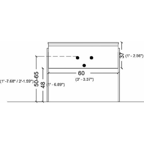 Тумба под раковину Boheme Armadi Art Vallessi 60 837-060-W подвесная White Тумба под раковину Boheme Armadi Art Vallessi 60 837-060-W подвесная White