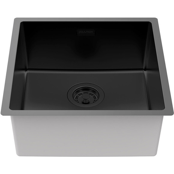 Кухонная мойка Paulmark Lassan 44 Uni LA44-MBN Черная матовая Кухонная мойка Paulmark Lassan 44 Uni LA44-MBN Черная матовая