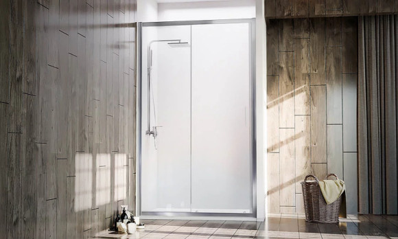 Душевая дверь Veconi Vianno VN-72 120 VN72-120-01-C4 профиль Хром стекло прозрачное