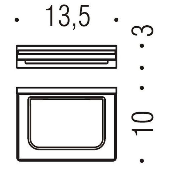 Мыльница Colombo Design Look B1601.OM-VAN Золото матовое