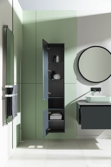 Шкаф пенал Allen Brau Infinity 35 L 1.21010.AM подвесной Антрацит матовый Шкаф пенал Allen Brau Infinity 35 L 1.21010.AM подвесной Антрацит матовый