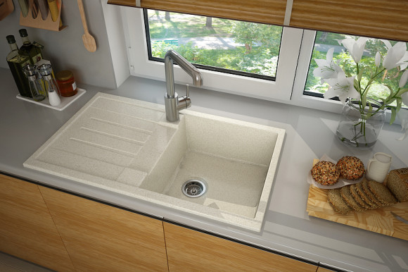 Кухонная мойка Aquaton Верона 86 1A710032VR240 Жемчуг Кухонная мойка Aquaton Верона 86 1A710032VR240 Жемчуг