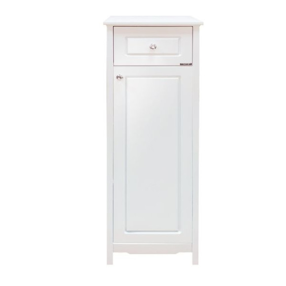 Шкаф полупенал Comforty Тбилиси 40 00003132633 Белый глянец