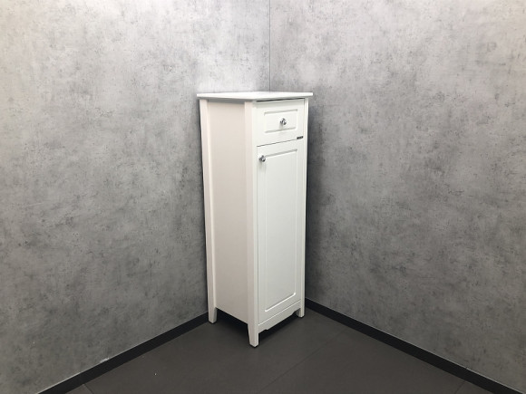 Шкаф полупенал Comforty Тбилиси 40 00003132633 Белый глянец