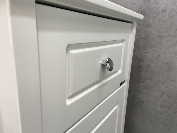 Шкаф полупенал Comforty Тбилиси 40 00003132633 Белый глянец