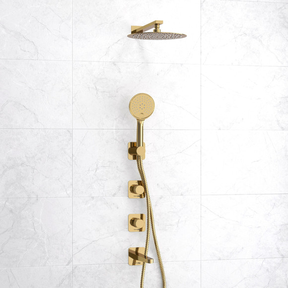 Душевая система WasserKRAFT Ems A7651.304.305.183.208.280.197.207 Золото глянцевое Душевая система WasserKRAFT Ems A7651.304.305.183.208.280.197.207 Золото глянцевое