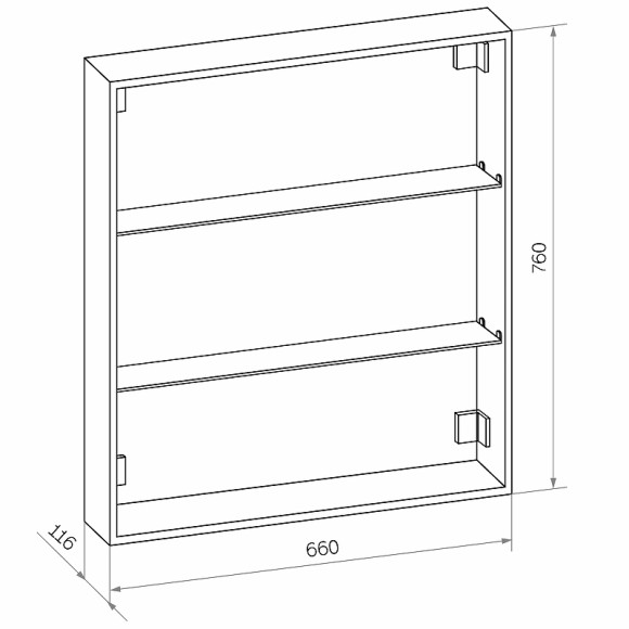 Зеркальный шкаф Континент Reflex LED 70 МВК026 с подсветкой Белый Зеркальный шкаф Континент Reflex LED 70 МВК026 с подсветкой Белый