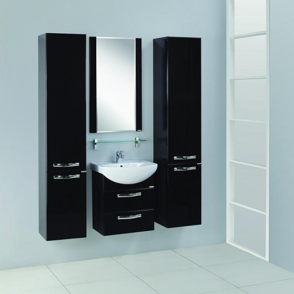 Тумба под раковину Aquaton Ария 50 М 1A140001AA950 подвесная Черная