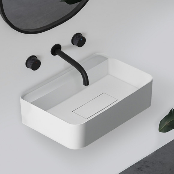 Раковина Abber Stein 50 AS2626 Белая матовая Раковина Abber Stein 50 AS2626 Белая матовая