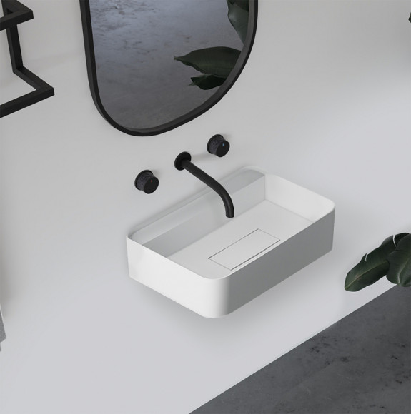 Раковина Abber Stein 50 AS2626 Белая матовая Раковина Abber Stein 50 AS2626 Белая матовая