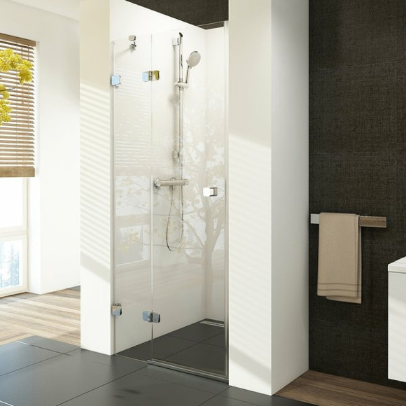 Душевая дверь Ravak Brilliant BSD2-80 A L 0UL4AA00Z1 профиль Хром стекло Transparent