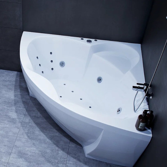 Акриловая ванна Aquatek Поларис-1 140х140 POL1-0000030 без гидромассажа с фронтальной панелью с каркасом (вклеенный) со слив-переливом Акриловая ванна Aquatek Поларис-1 140х140 POL1-0000030 без гидромассажа с фронтальной панелью с каркасом (вклеенный) со слив-переливом