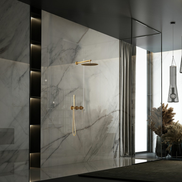 Душевая система Vincea Groove VSFW-4G01BG4 Брашированное золото