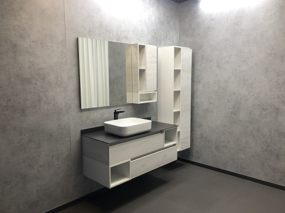 Зеркало со шкафом Comforty Прага 120 00004136262 Дуб белый Зеркало со шкафом Comforty Прага 120 00004136262 Дуб белый