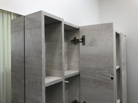 Зеркало со шкафом Comforty Прага 120 00004136262 Дуб белый Зеркало со шкафом Comforty Прага 120 00004136262 Дуб белый