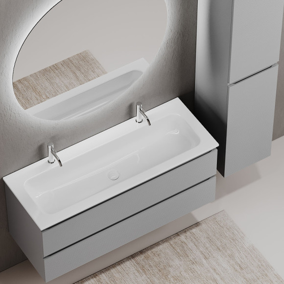 Тумба под раковину Sancos Folk 120 FL120ES подвесная Ergraut soft