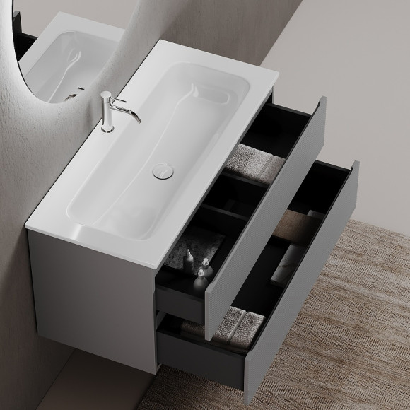 Тумба под раковину Sancos Folk 120 FL120ES подвесная Ergraut soft