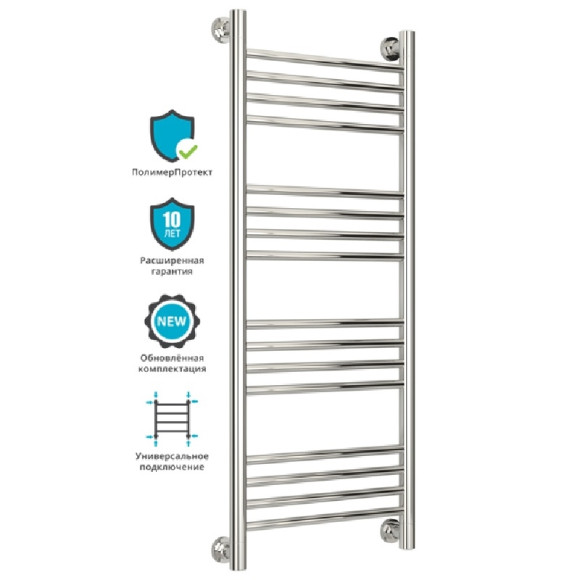 Водяной полотенцесушитель Сунержа Богема+ 1000х500 Хром