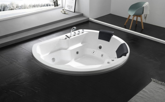 Акриловая ванна Gemy G9053B 185х162 с гидромассажем Акриловая ванна Gemy G9053B 185х162 с гидромассажем