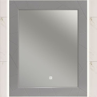 Зеркало Opadiris Луиджи 80 00-00006556 с подсветкой Серое матовое с бесконтактным выключателем и подогревом