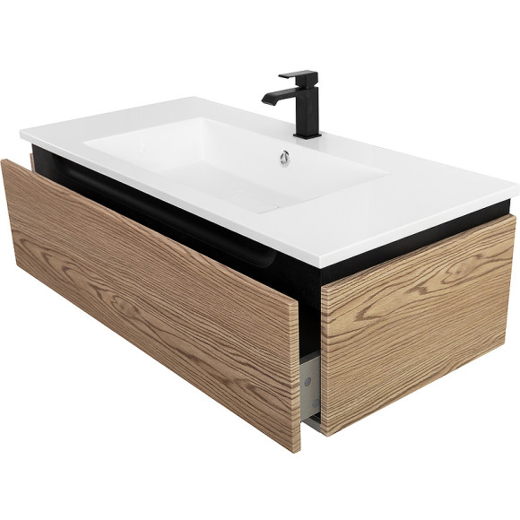 Тумба под раковину Cezares Slider 100 SLIDER-1000-1C-SO-RT-P подвесная Дуб тангент