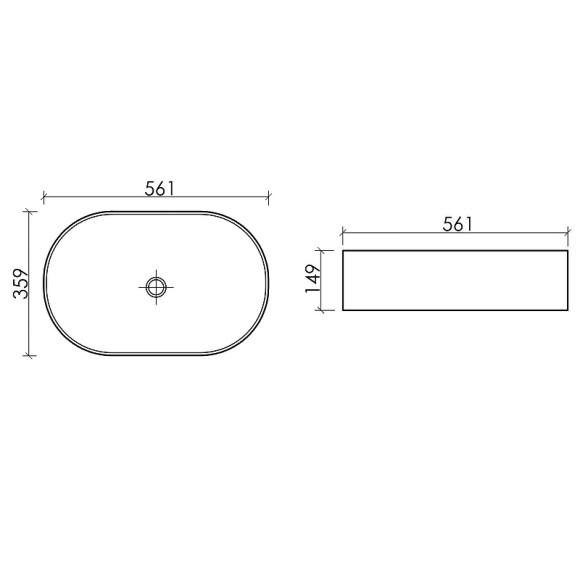 Раковина-чаша Ceramicanova Element 56 CN6075 Белая Раковина-чаша Ceramicanova Element 56 CN6075 Белая